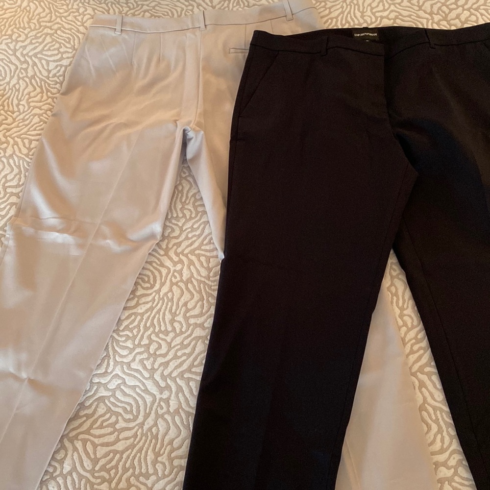 Emporio Armani ankle straight leg pants-SIZE 50 Eu/14-16 US. 2 colors available